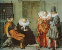 Willem Buytewech Elegant Couples Courting