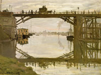 Claude Monet The highway bridge under repair, Argenteuil