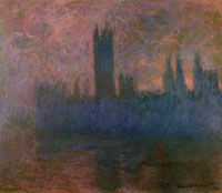 Claude Monet Houses of Parliament, London, Symphony in rose