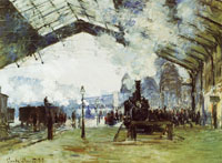 Claude Monet Arrival of the Normandy Train, Saint-Lazare Station