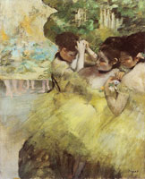 Edgar Degas Dancers preparing for the ballet