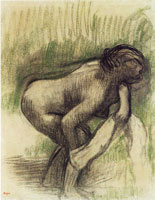 Edgar Degas Woman after her bath
