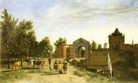 Gerrit Berckheyde The Zijlpoort in Haarlem