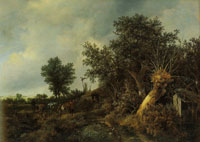 Jacob van Ruisdael Landscape with a Cottage and Trees