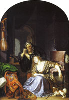 Frans van Mieris the Elder The death of Lucretia