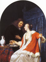 Frans van Mieris the Elder The oyster meal