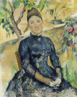 Paul Cézanne Madame Cézanne in the Conservatory