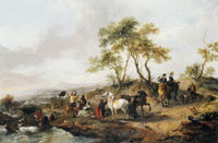 Philips Wouwerman Rest at a Stag Hunt