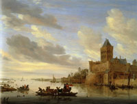 Salomon van Ruysdael The Valkhof at Nijmegen