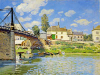 Alfred Sisley The Bridge at Villeneuve-la-Garenne