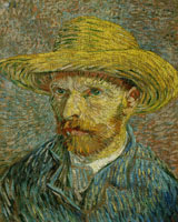 Vincent van Gogh Self-Portrait with a Straw Hat