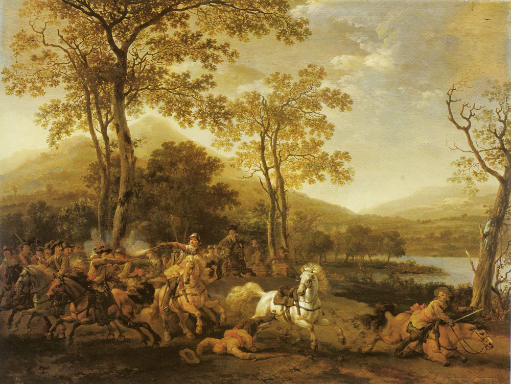 Abraham van Calraet - Cavalry battle