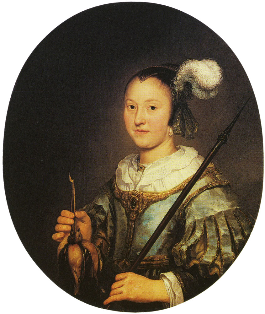 Aelbert Cuyp - Portrait of a woman aged twenty-one as a hunter