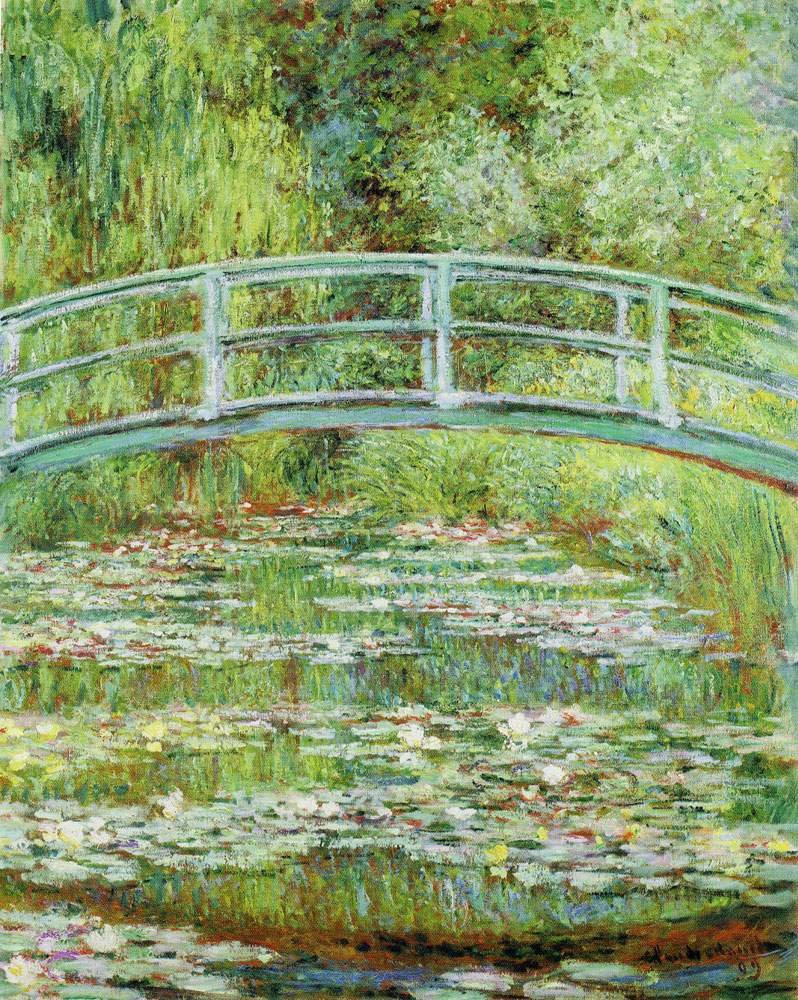 Claude Monet - Bridge over a Pond of Water Lilies