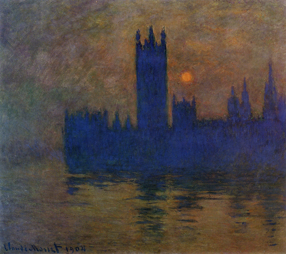 Claude Monet - Houses of Parliament, London, sunset