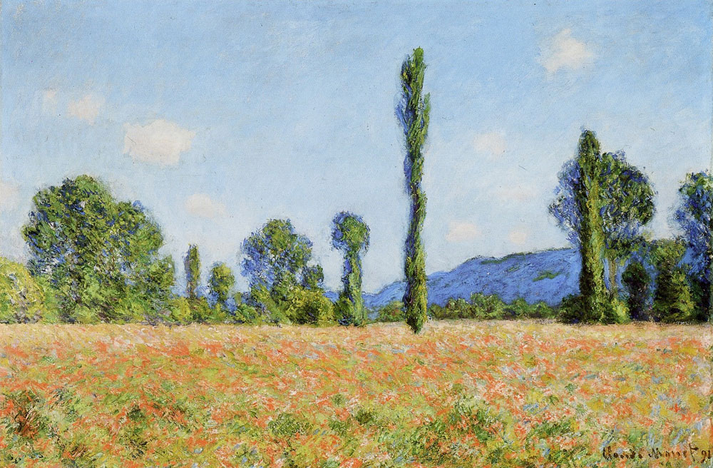 Claude Monet - Poppy Field (Giverny)