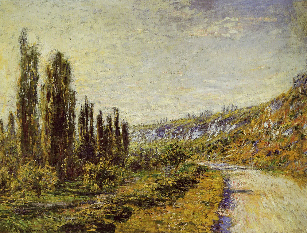 Claude Monet - The road to Vétheuil