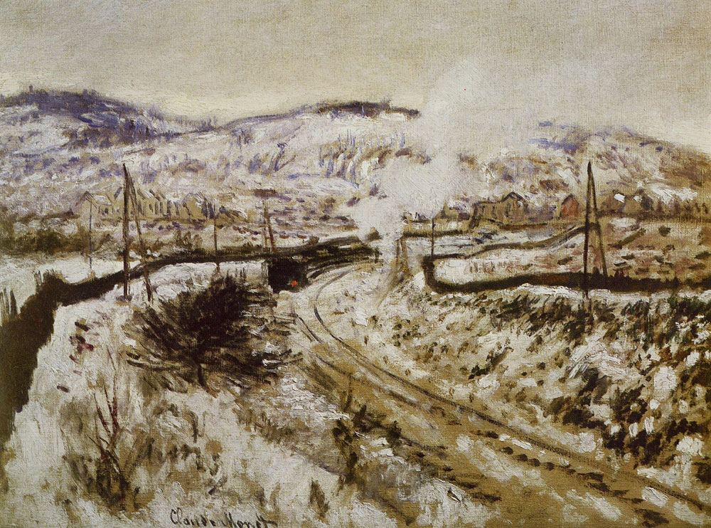 Claude Monet - Train in the snow at Argenteuil