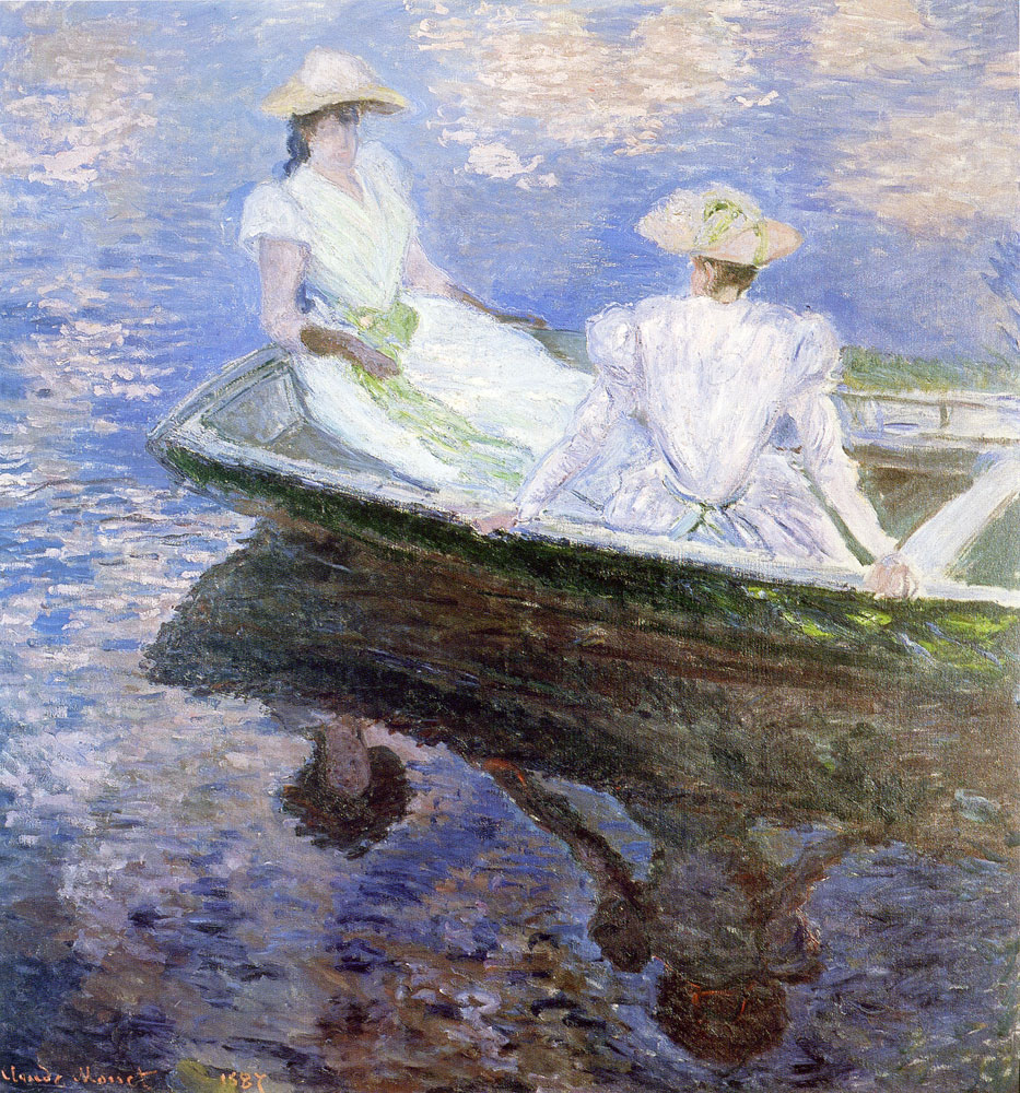 Claude Monet - Young women in a boat