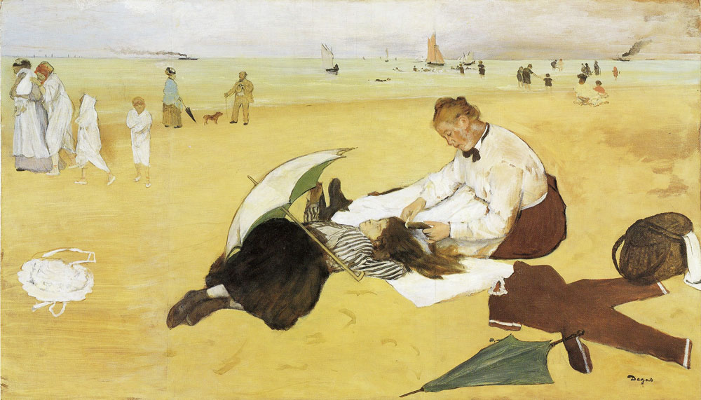 Edgar Degas - Beach scene