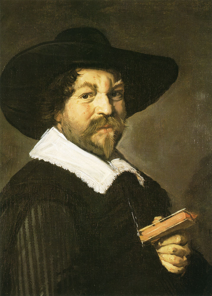 Frans Hals - Protrait of a man with a book