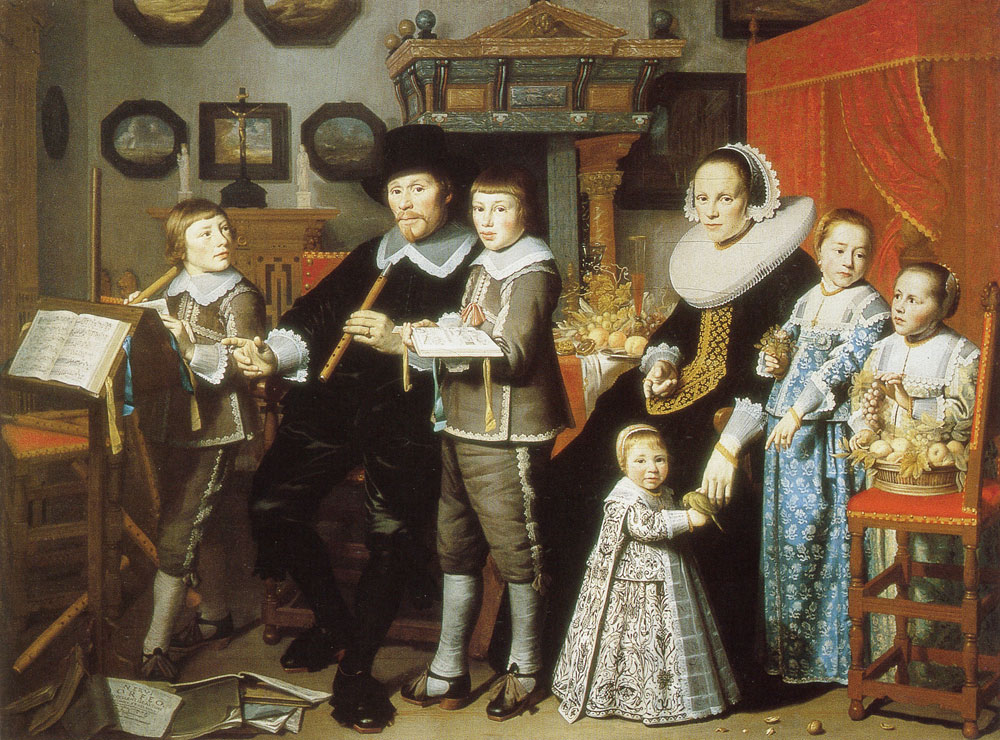 Hendrick van Vliet - Portrait of Michiel van der Dussen, his wife, Wilhelmina van Setten, and their children