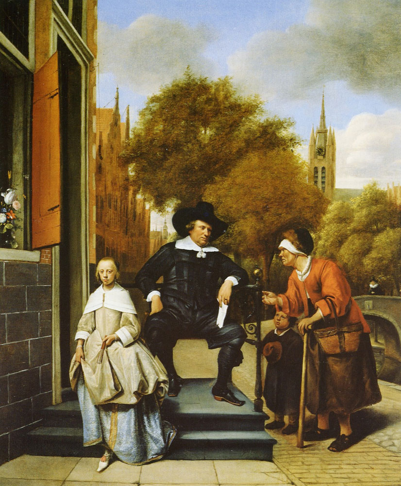 Jan Steen - Adolf and Catharina Croeser on the Oude Delft
