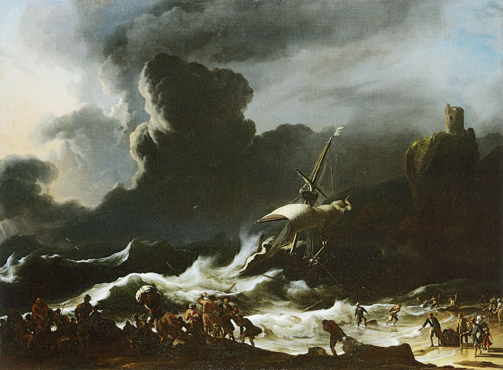 Ludolf Backhuysen - Paul's Shipwreck