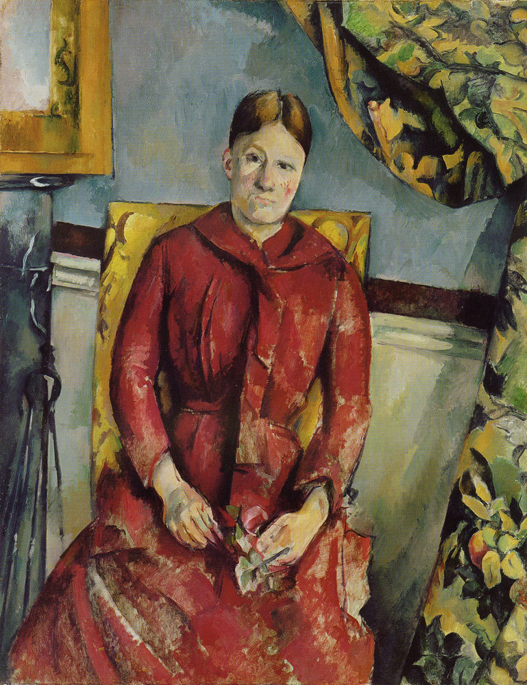 Paul Cézanne - Madame Cézanne in a Red Dress