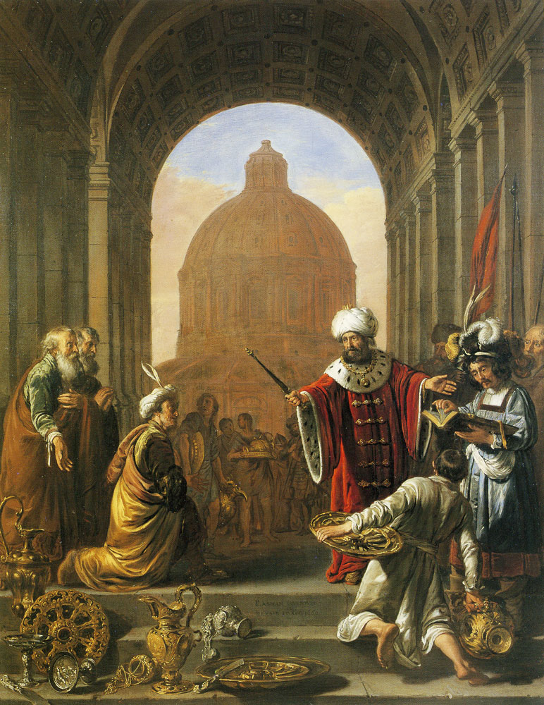 Thomas de Keyser - King Cyrus returns the treasures of the temple