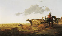 Aelbert Cuyp Landscape with Herdsmen