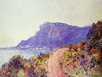 Claude Monet Coastal road at Cap Martin, near Menton
