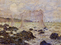 Claude Monet Fishing nets at Pourville