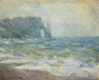 Claude Monet Rain at Etretat