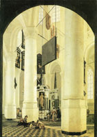 Gerard Houckgeest The Nieuwe Kerk in Delft, with the tomb of William the Silent
