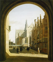 Gerrit Berckheyde - The Grote Markt with the Grote or St. Bavokerk in Haarlem