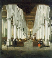 Hendrick van Vliet View of the interior of the Nieuwe Kerk, Delft
