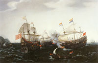 Hendrick Vroom Battle between ships from Amsterdam and England