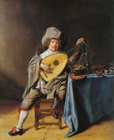 Jan Miense Molenaer Self-portrait as a lute player
