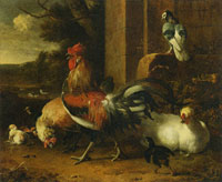 Melchior d'Hondecoeter Poultry yard