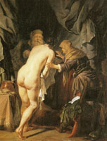 Salomon de Bray Sarah leading Hagar to Abraham