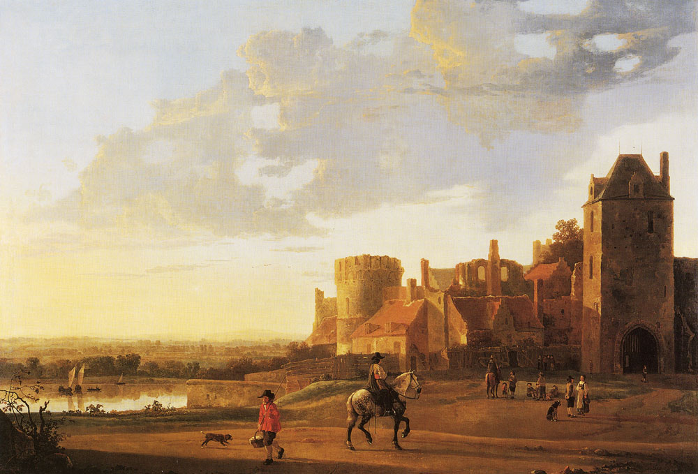 Aelbert Cuyp - Landscape with a view of the Valkhof, Nijmegen