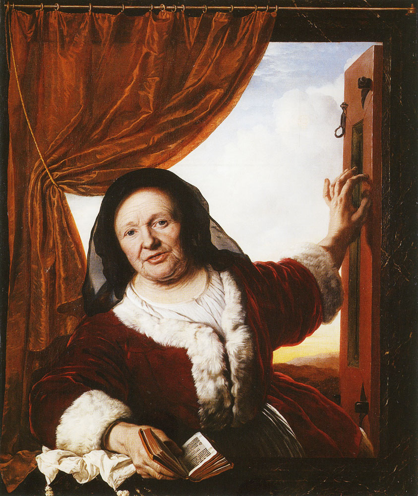 Bartholomeus van der Helst - Elderly Woman with Handkerchief and Book