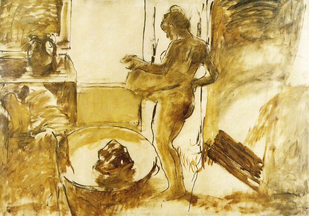 Edgar Degas - Nude woman drying herself