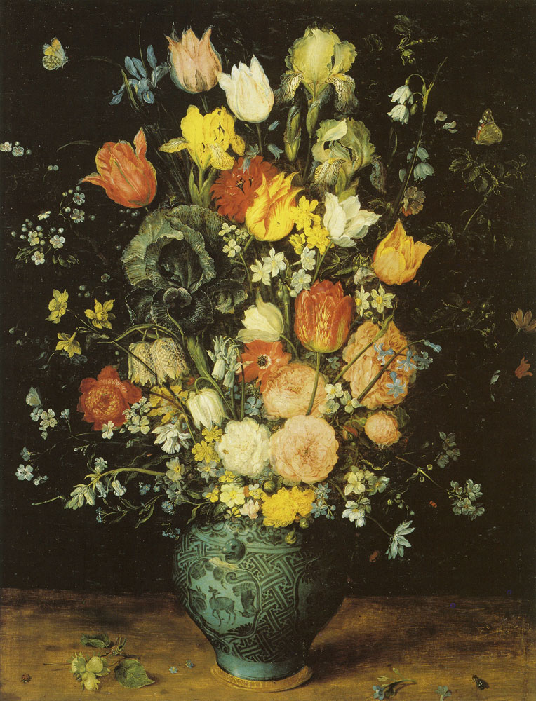 Jan Brueghel the Elder - Flowers in a Chinese Porcelain Vase