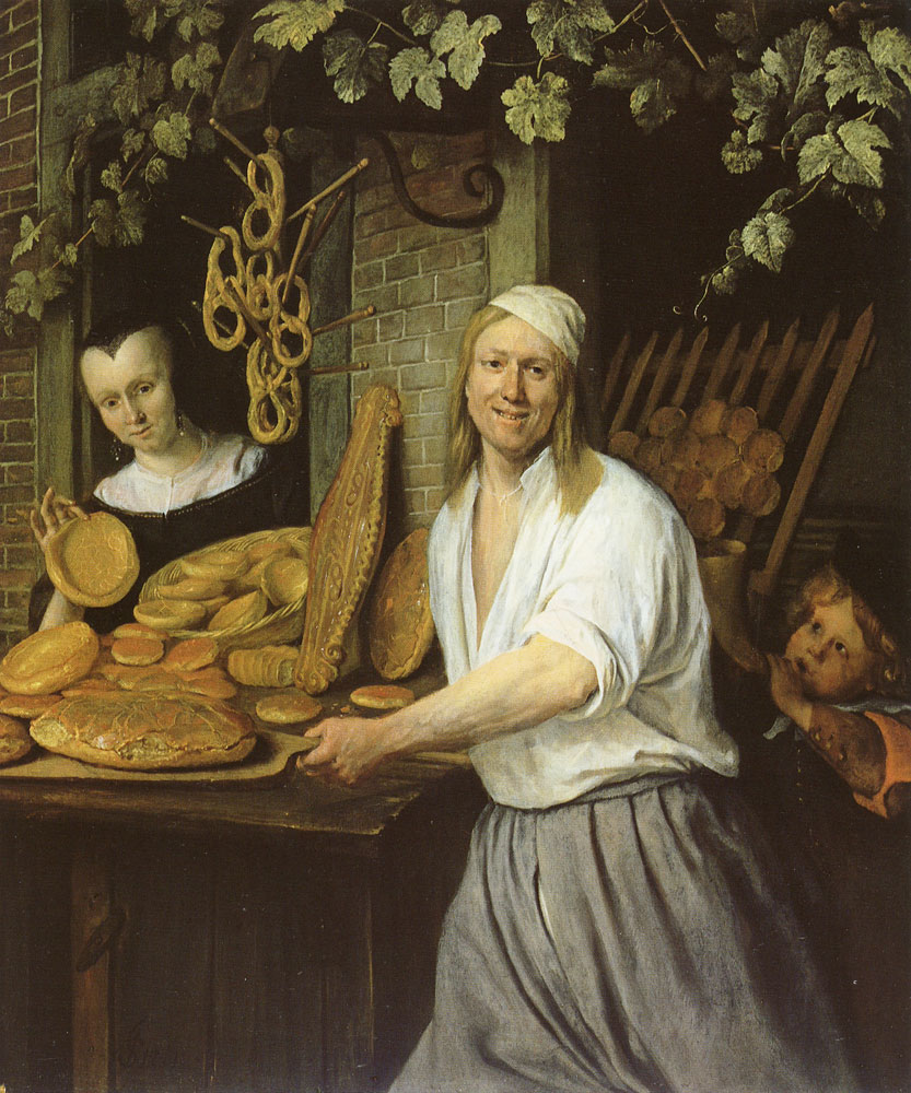 Jan Steen - The Leiden Baker Arend Oostwaert and His Wife