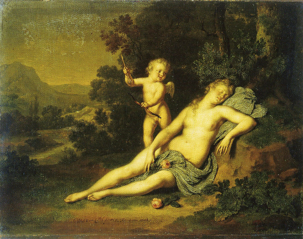 Willem van Mieris - Venus and Cupid