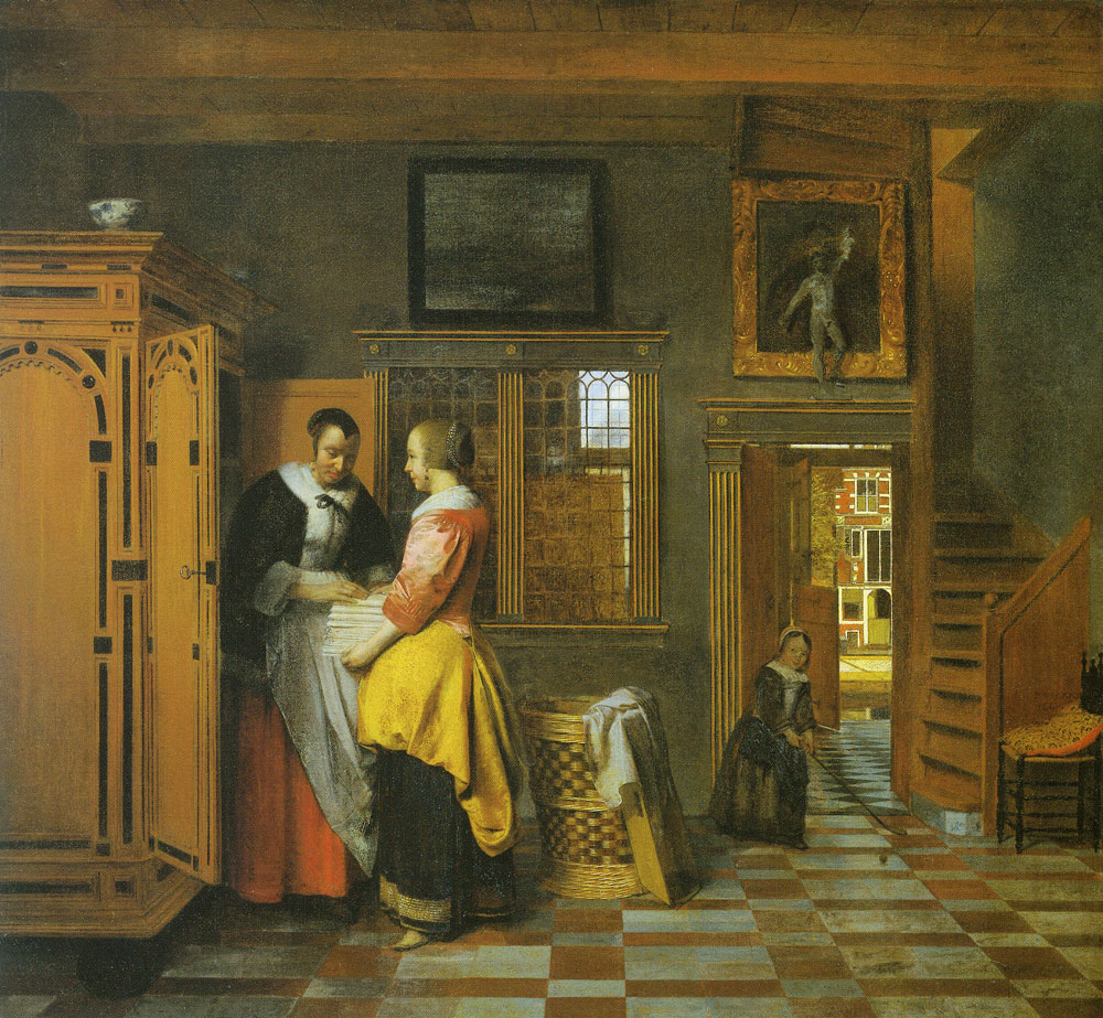Pieter de Hooch - The linen chest