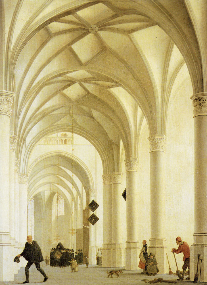 Pieter Saenredam - South aisle of the St. Laurenskerk, Alkmaar