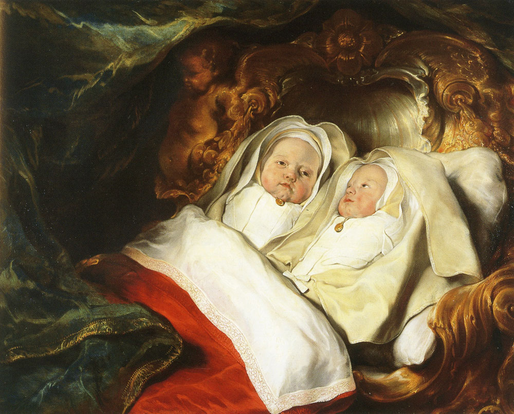 Salomon de Bray - Double Portrait of the Twins Clara and Albert de Bray